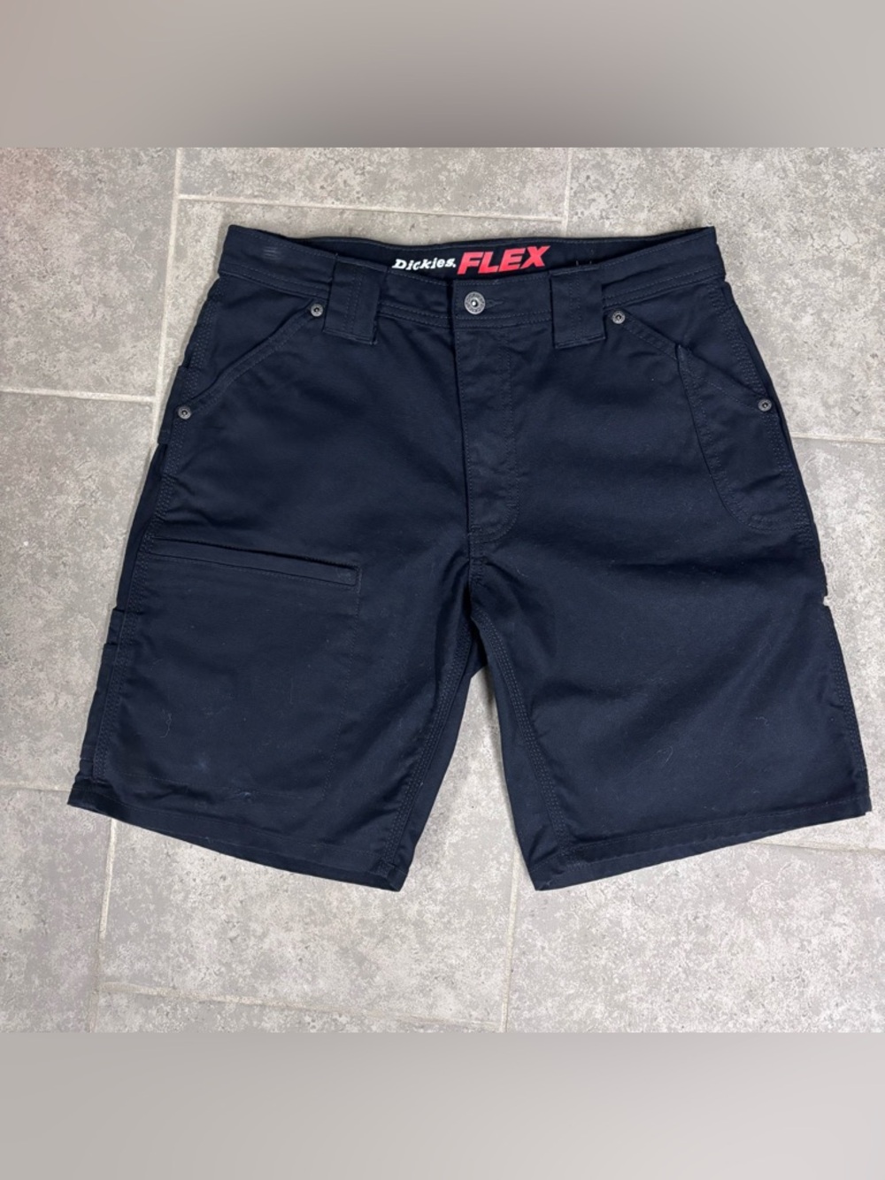 Dickies FLEX Men's Black Cargo Work Shorts NWOT